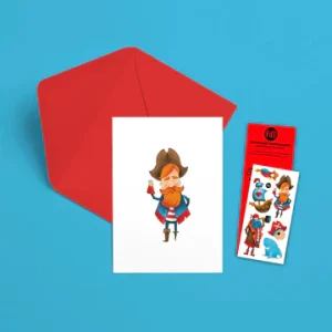 CARTE DE SOUHAITS - PIRATES