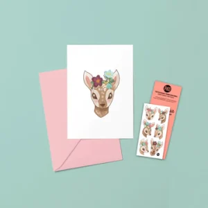 CARTE DE SOUHAITS - LES PETITS FAONS
